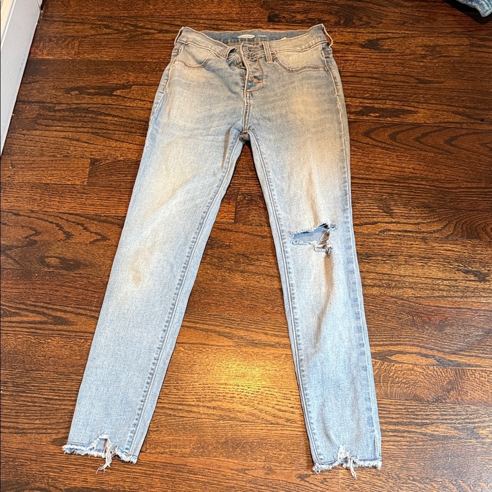 Old Navy Rockstar denim button fly youth size 10